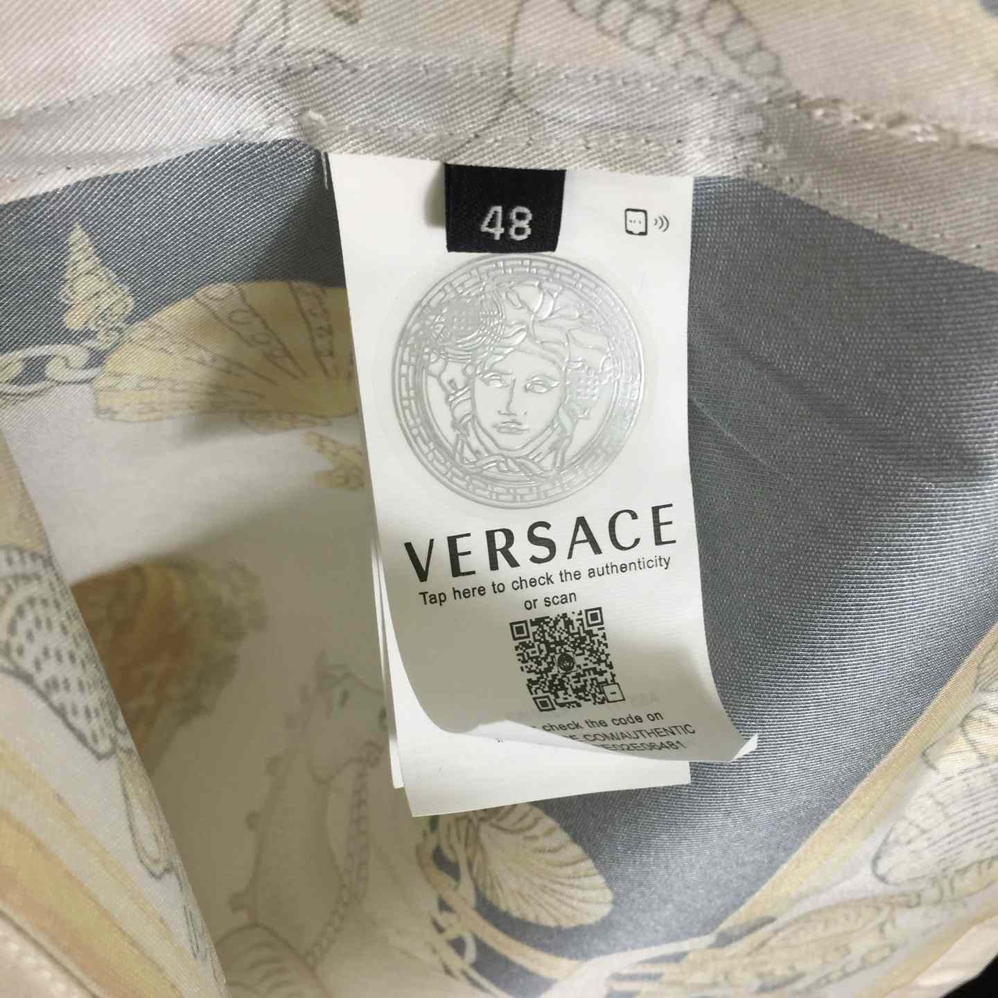 Versace Coral Theatre Silk Shirt - DopestKickz
