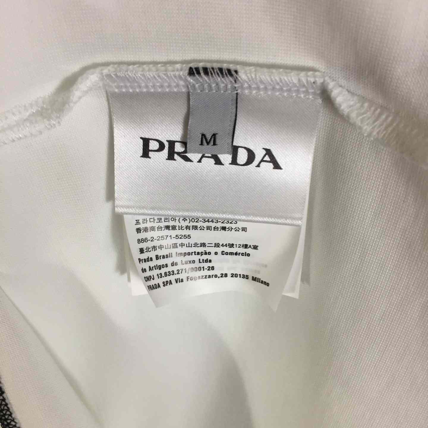 Prada Logo Cotton Tee - DopestKickz