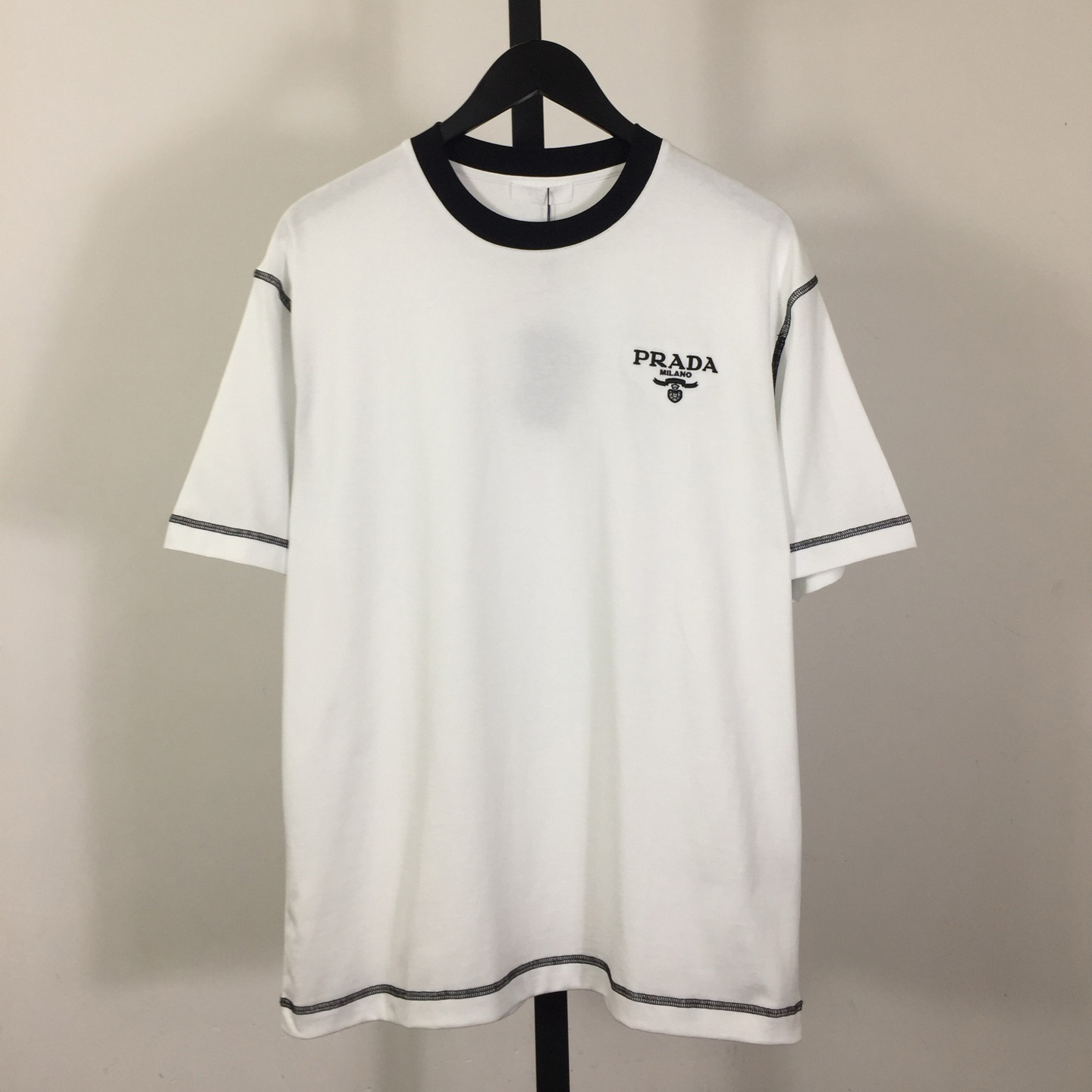 Prada Logo Cotton Tee - DopestKickz