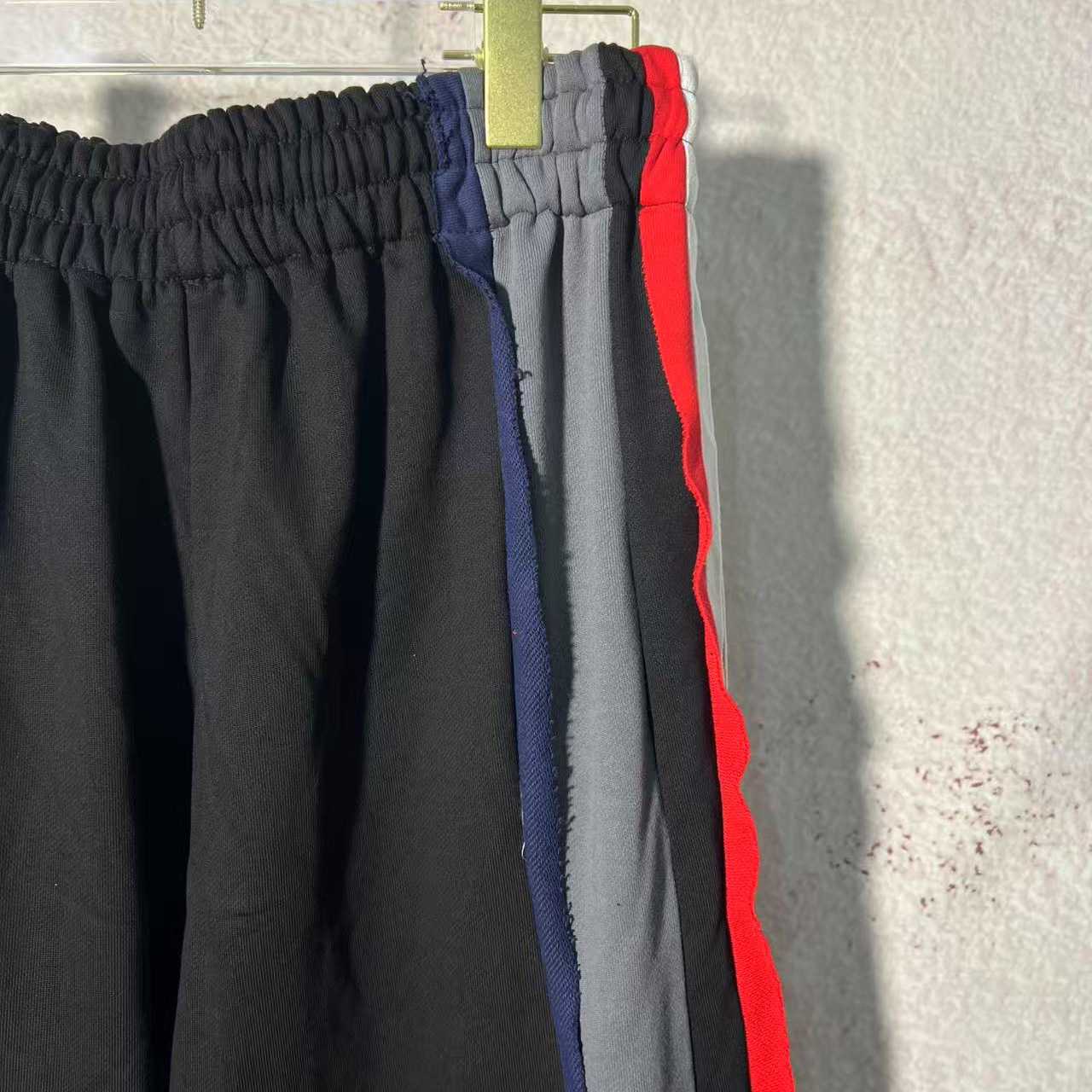 Balenciaga Cut-Up Oversized Sweatpants In Faded Black And White Dry Fleece - DopestKickz