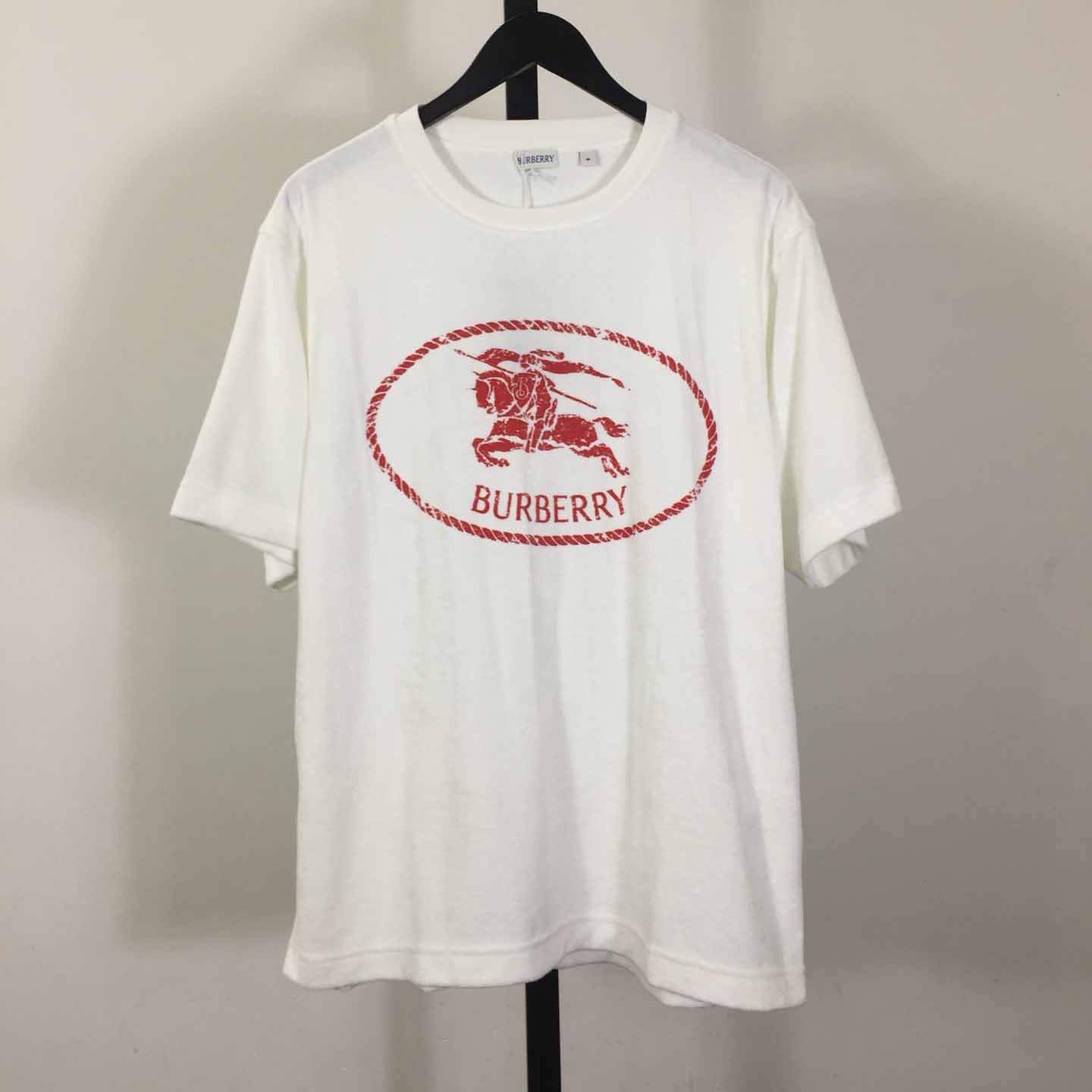 Burberry Knight Stamp Towelling T-shirt - DopestKickz