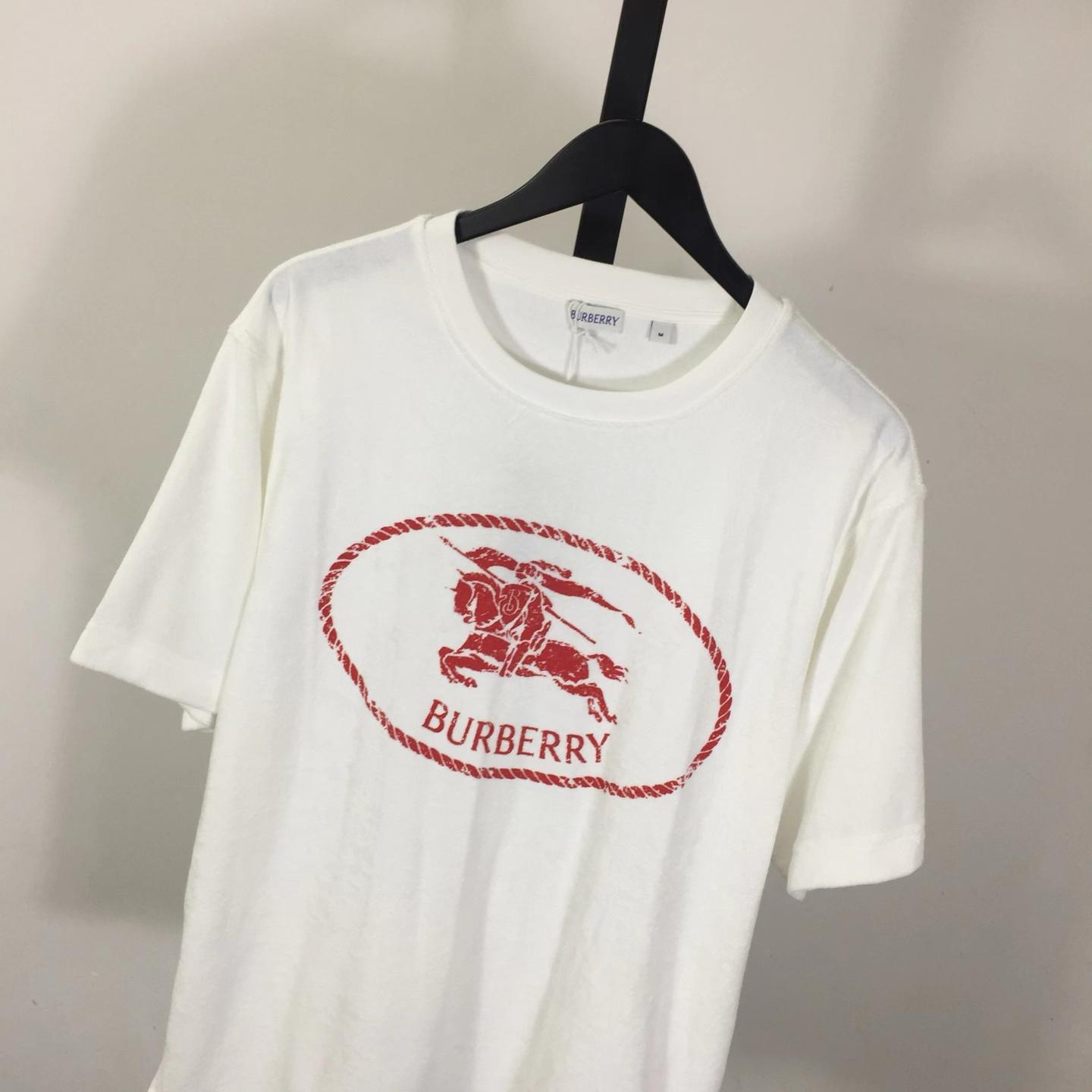 Burberry Knight Stamp Towelling T-shirt - DopestKickz