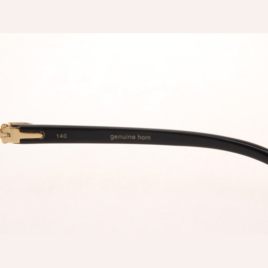 Cartier CT_3524012 Diamond White Mix Black Buffalo Eyeglasses In Gold - DopestKickz