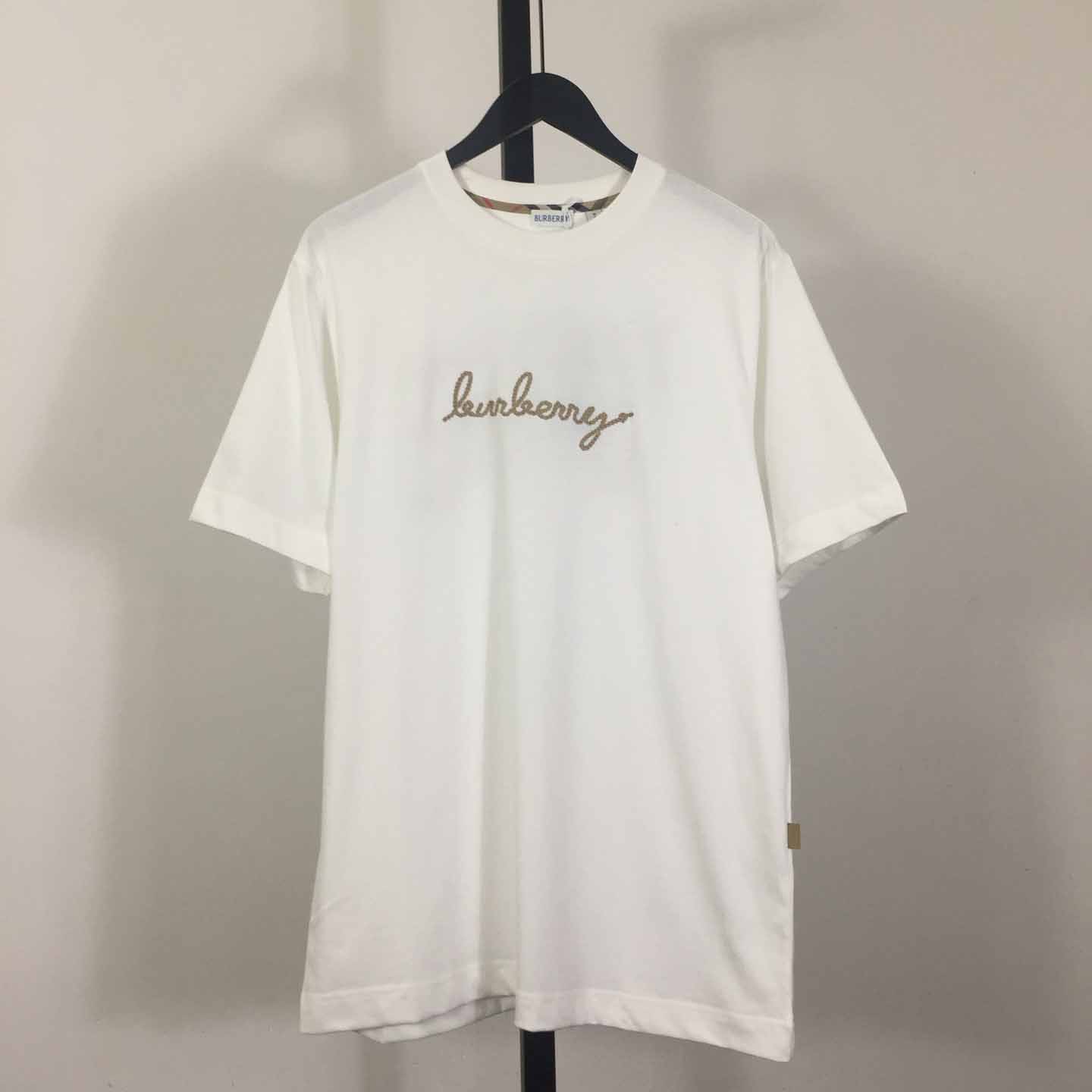 Burberry Check EKD Cotton T-shirt - DopestKickz